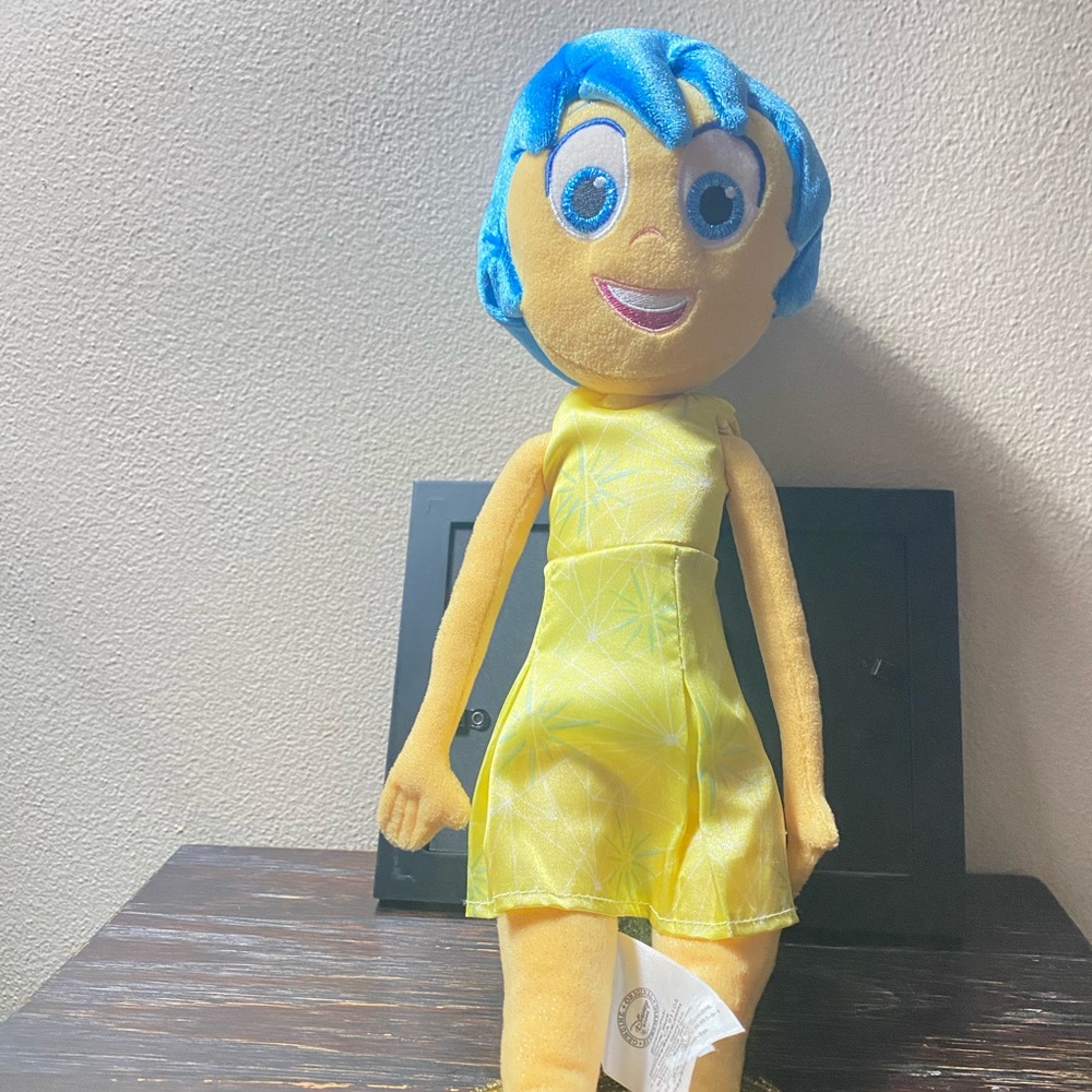 Original Authentic Disney Store 15" Plush PixarJOY from INSIDE OUT free erasers